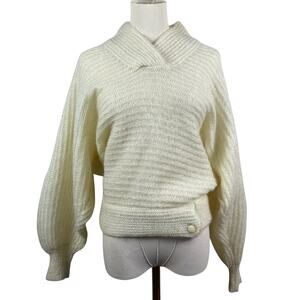 Vintage Cream Mohair Sweater Made In Italy